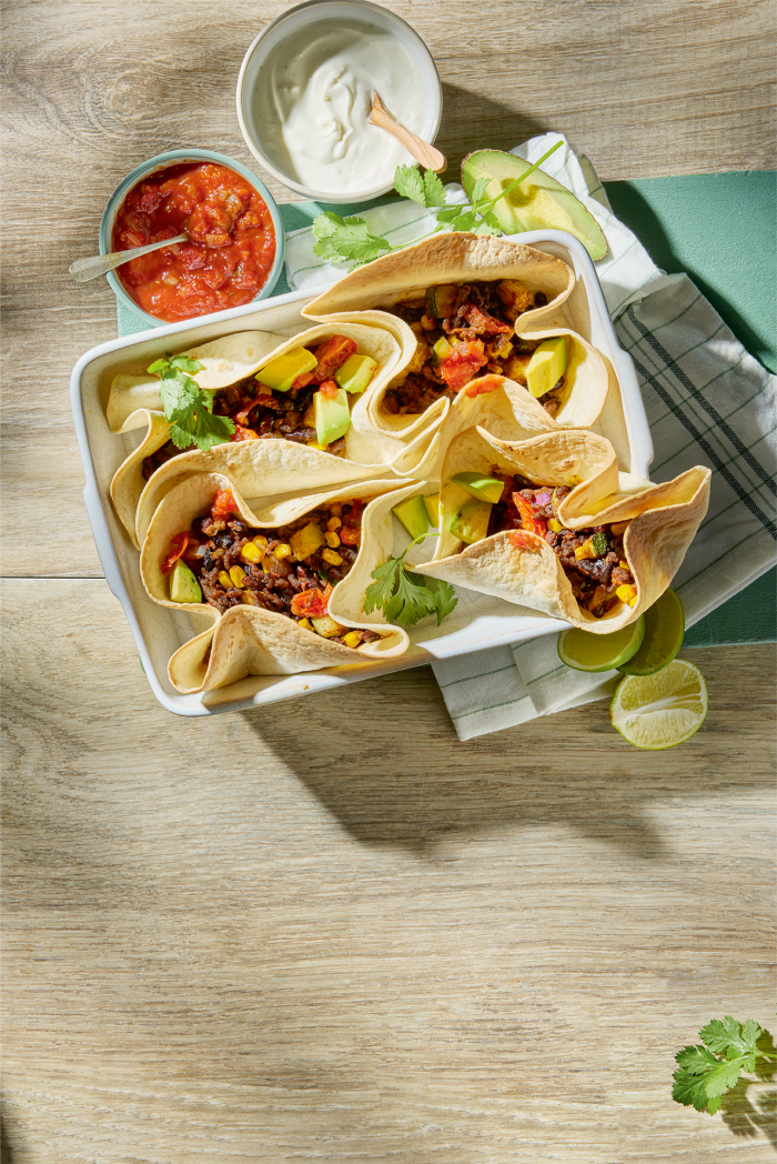 Krokant gebakken tortilla’s